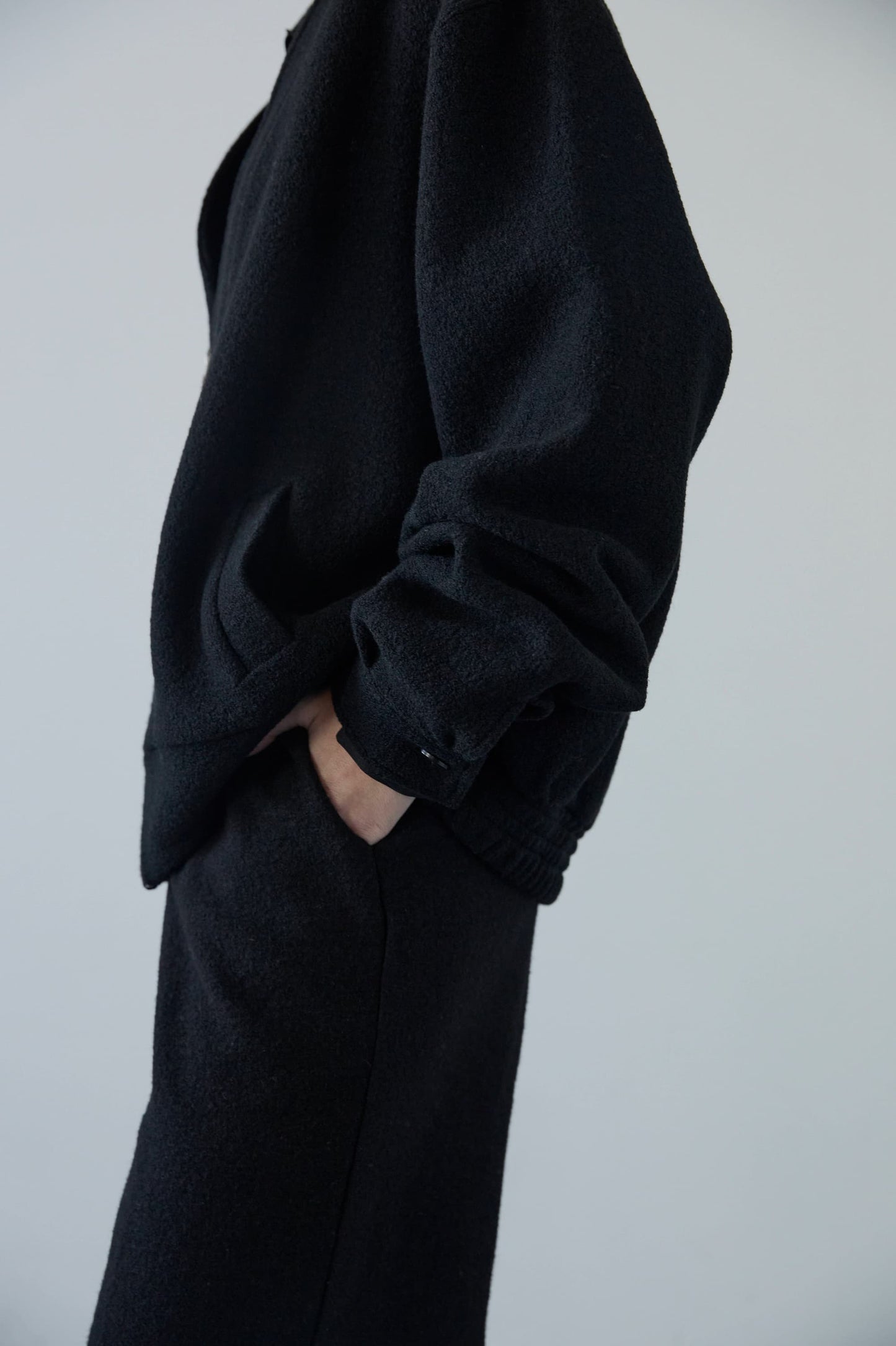 JIN BLACK VIRGIN WOOL JACKET