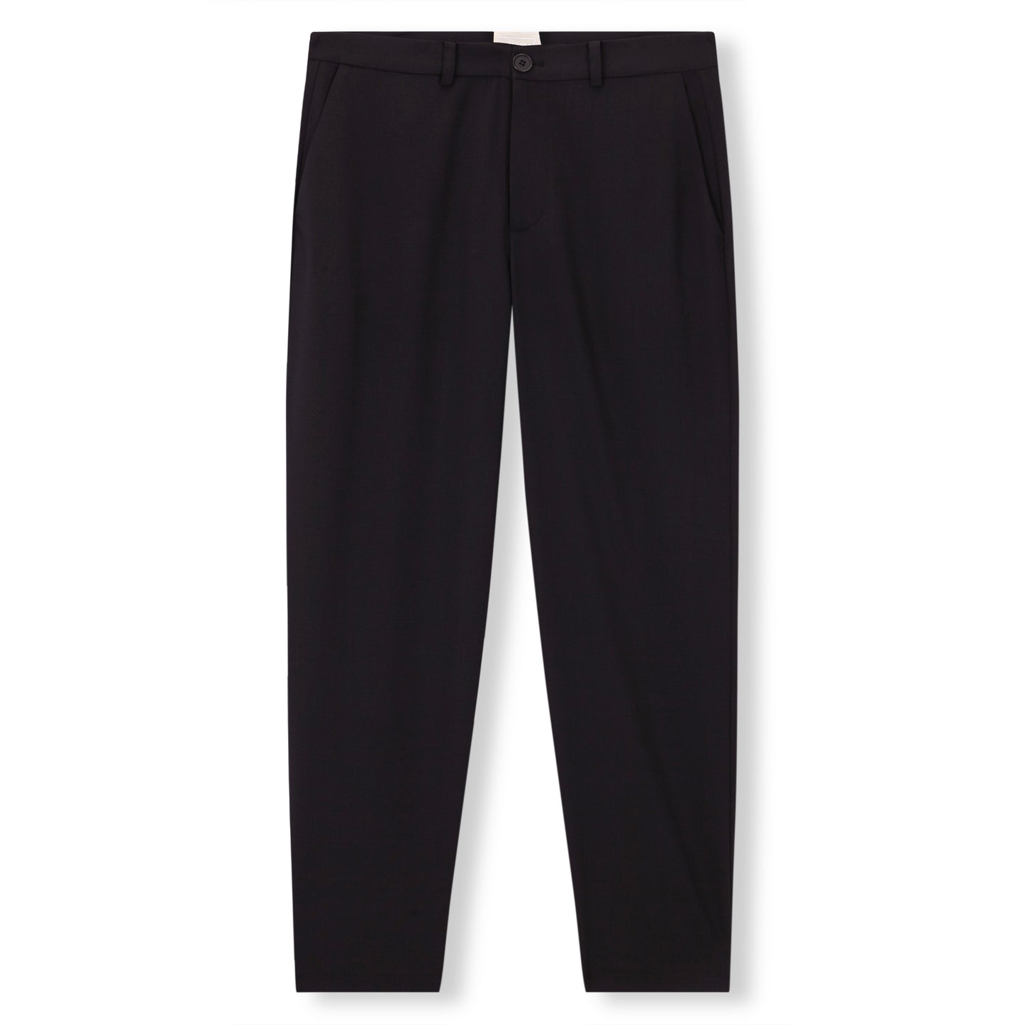 TROPICAL BLACK WOOL PANTS