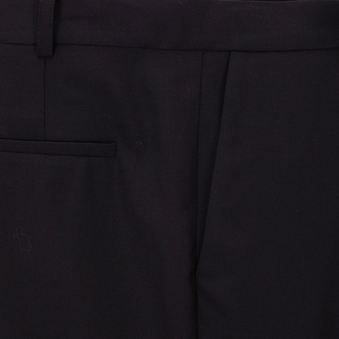 TROPICAL BLACK WOOL PANTS