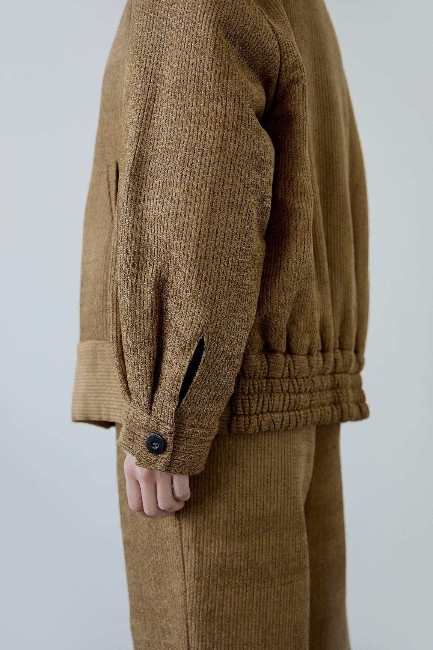 YEN BROWN COTTON VISCOSE BOMBER