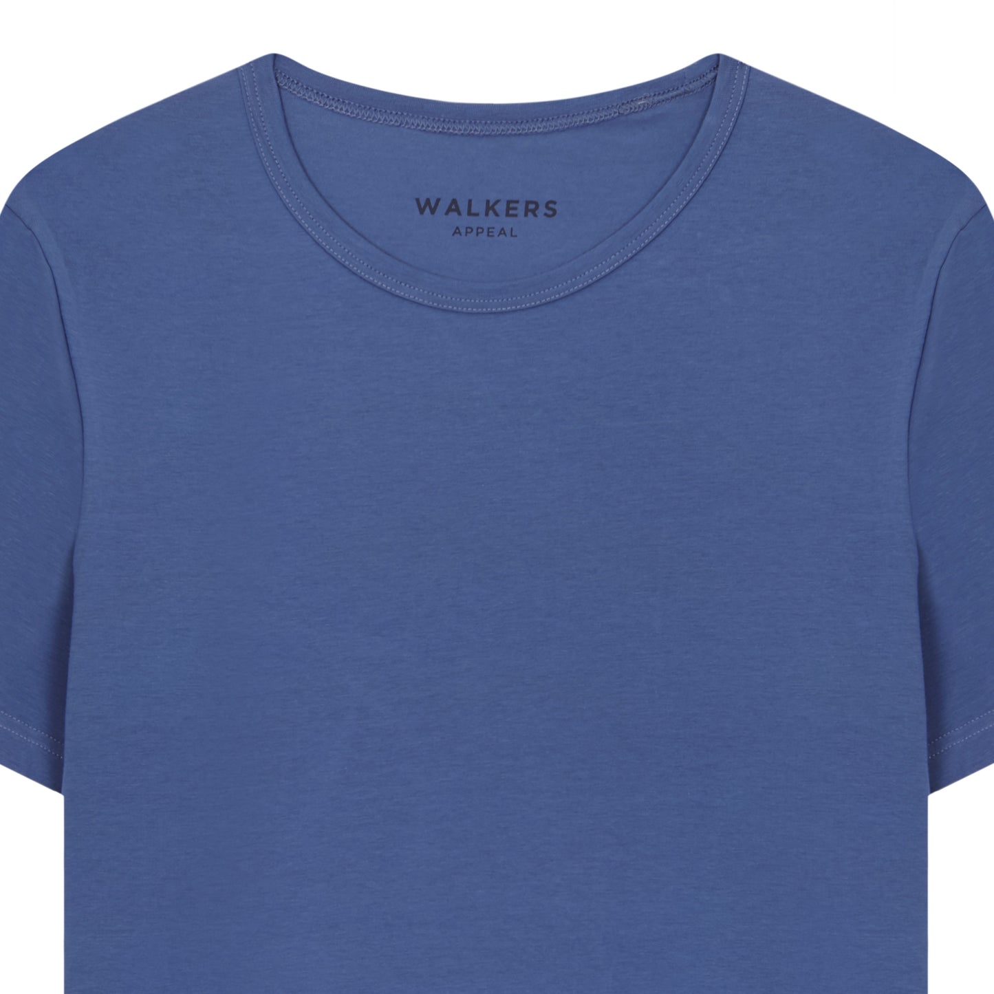 SIGNATURE BLUE COTTON T-SHIRT