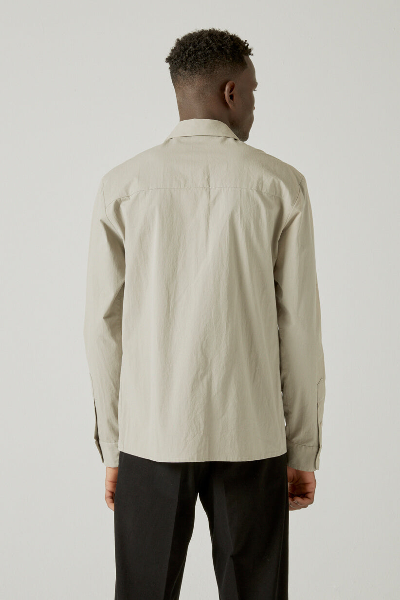 DUST BEIGE COTTON SHIRT
