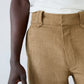 ALAIN CORDUROY BROWN COTTON PANTS