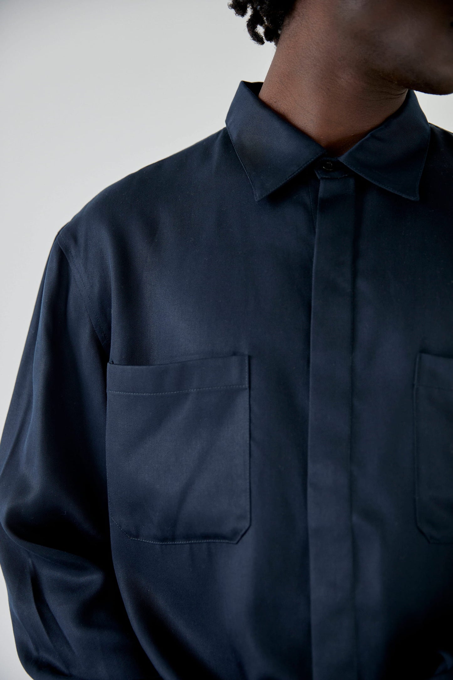 SUPERN BLUE TENCELL SHIRT