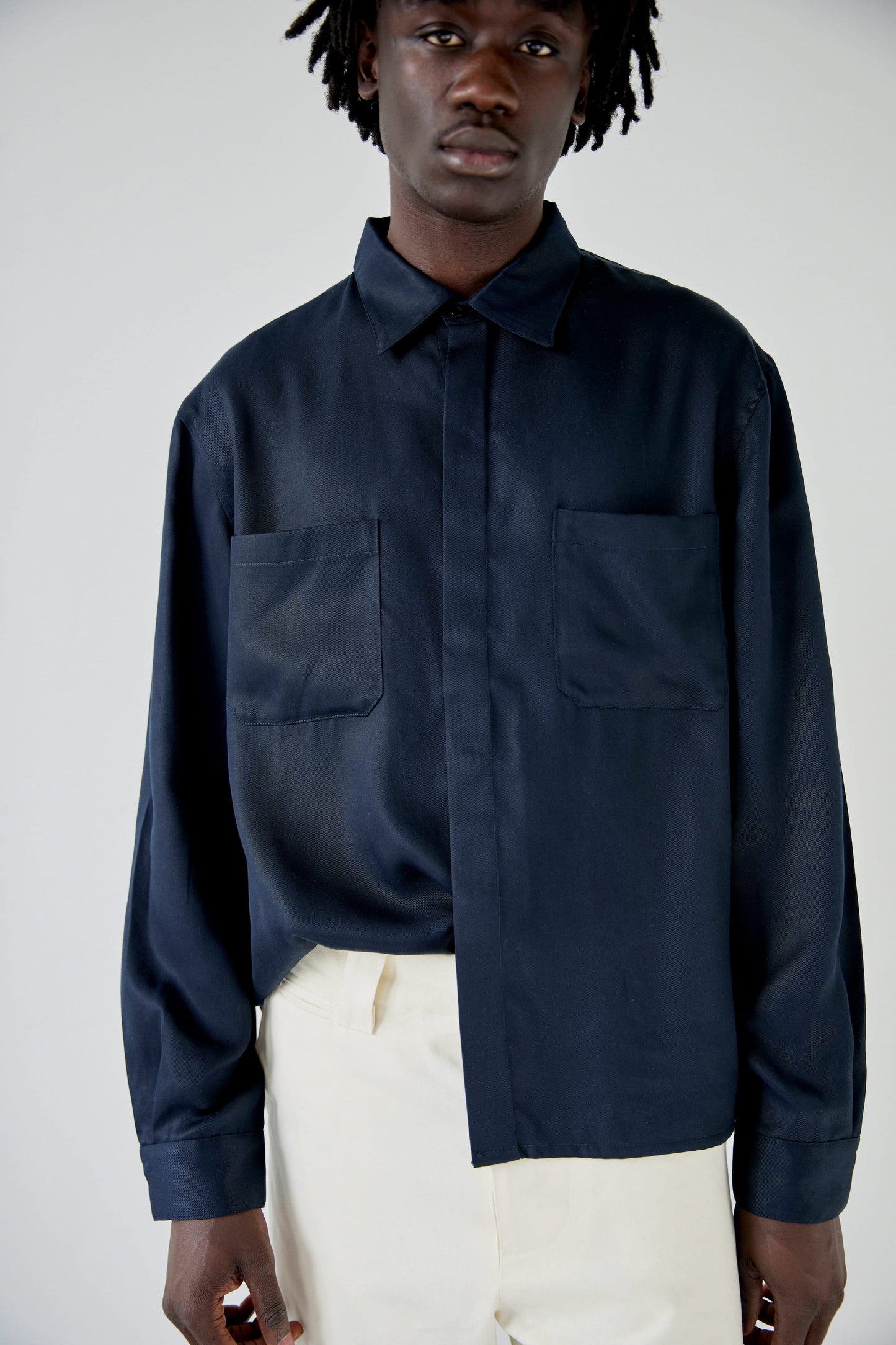 SUPERN BLUE TENCELL SHIRT