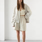 MARTINIQUE ZIP LINEN BOMBER JACKET