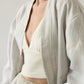 MARTINIQUE ZIP LINEN BOMBER JACKET
