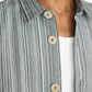 OAK STRIPED COTTON OVERSHIRT