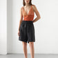 SHUI BLACK LINEN SHORTS UNISEX