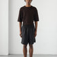 SHUI BLACK LINEN SHORTS UNISEX