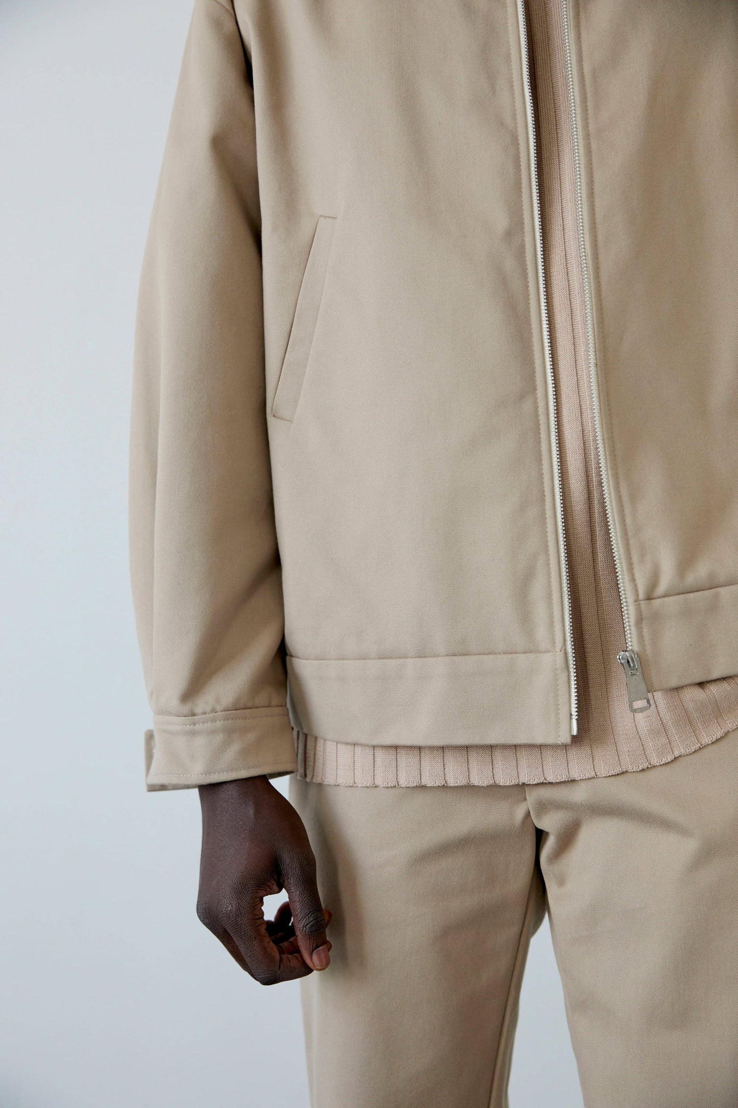 BRUCK SAND BEIGE COTTON JACKET