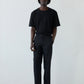 TROPICAL BLACK WOOL PANTS