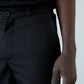 TROPICAL BLACK WOOL PANTS