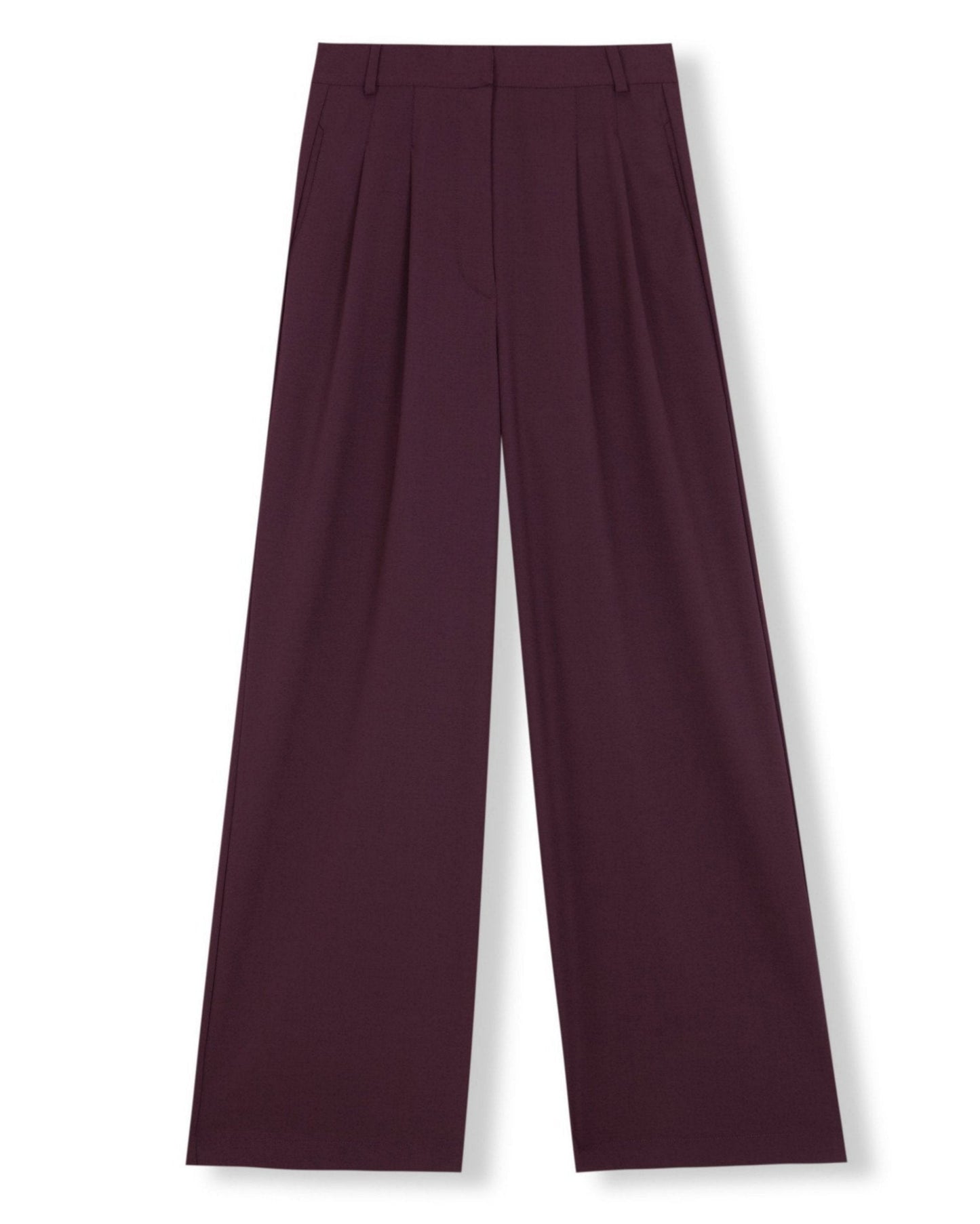 TROPICAL PURPLE WOOL PANTS