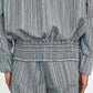 YEN STRIPED COTTON BOMBER