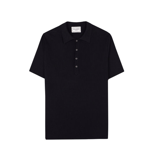 Walkers Appeal Big Sur Black Organic Cotton Polo Shirt