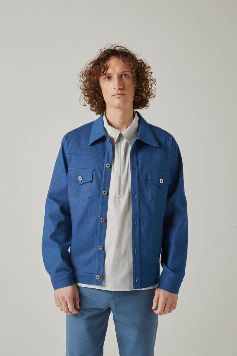 BIG BLUE COTTON JACKET